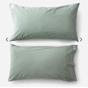 Schoolhouse King Gingham Pillow Cases in Juniper (Set of 2)